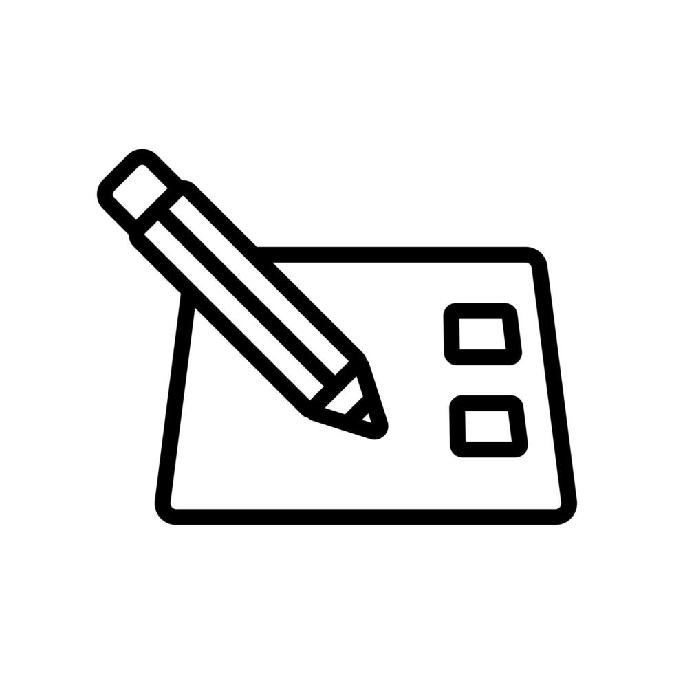 election voting icon vector. Isolated contour symbol illustration vector