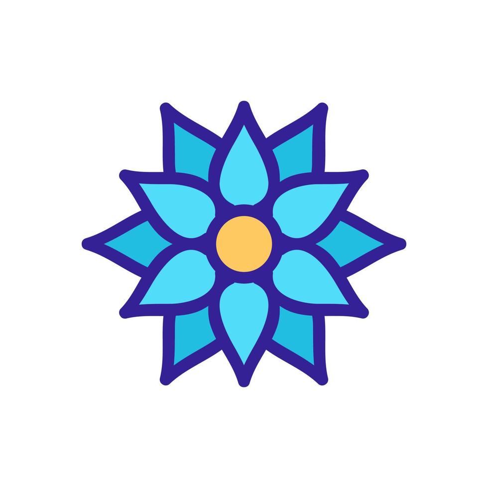 buddhist flower icon vector outline illustration