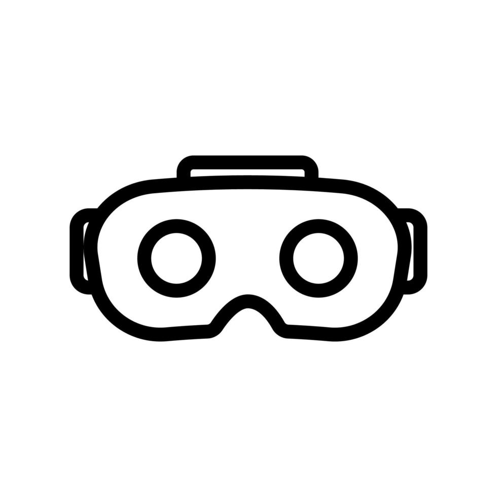 augmented reality icon vector glasses. Isolated contour symbol illustration