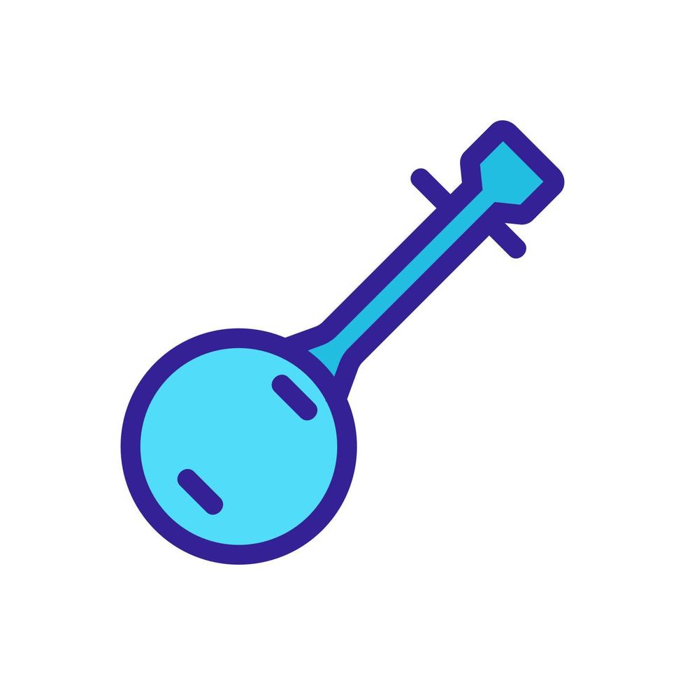 Instrument is a musical vector icon. Isolated contour symbol illustration
