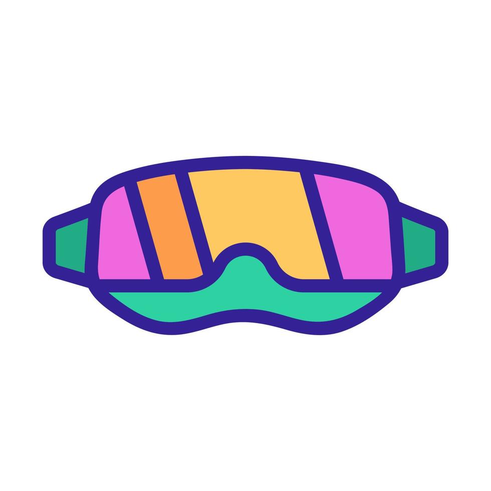 Eye protection icon vector glasses. Isolated contour symbol illustration