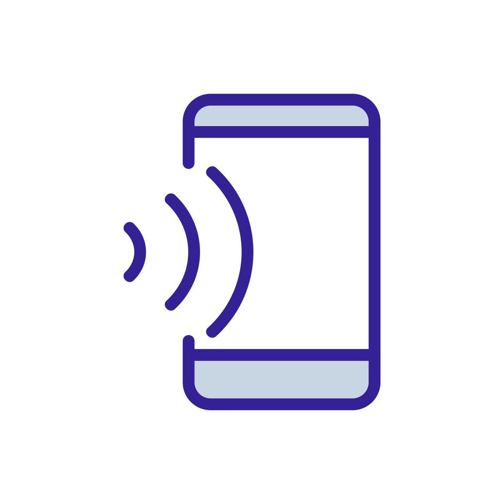 sound, phone icon vector. Isolated contour symbol illustration vector