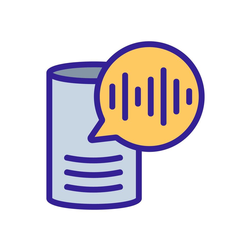 sound, voice control icon vector. Isolated contour symbol illustration vector