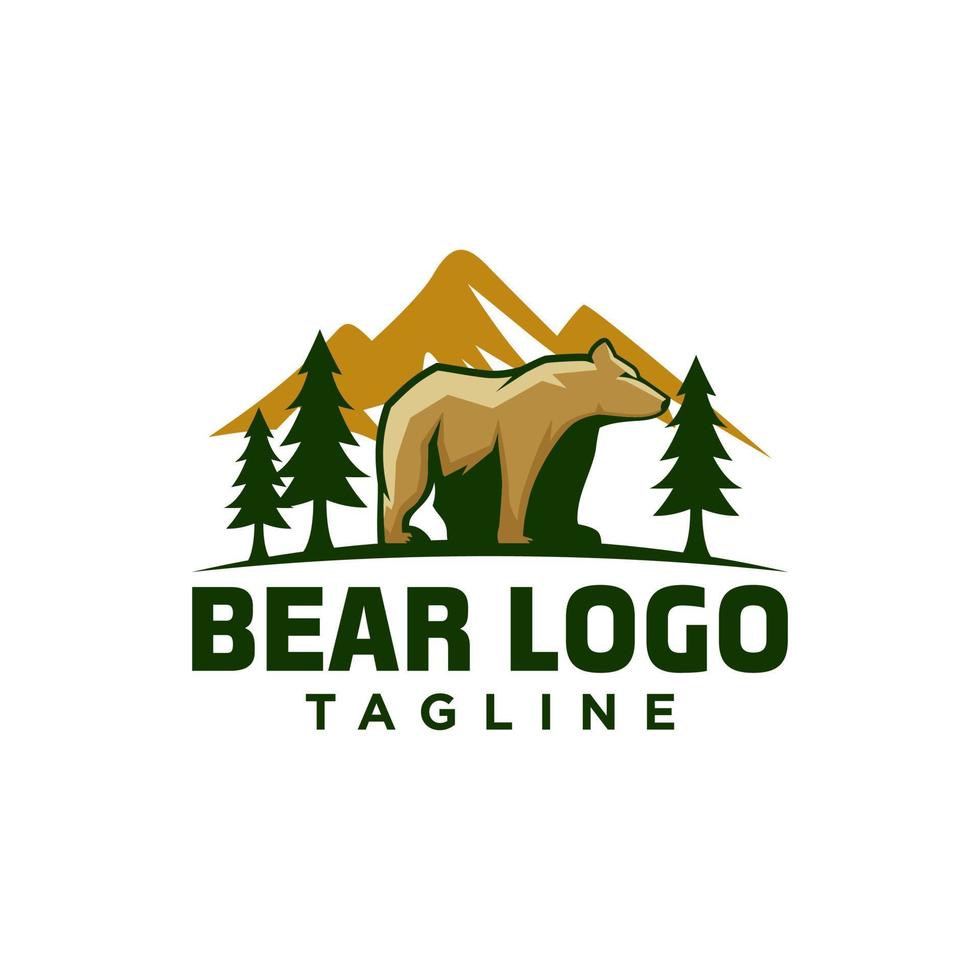 Wild Bear Logo vector template