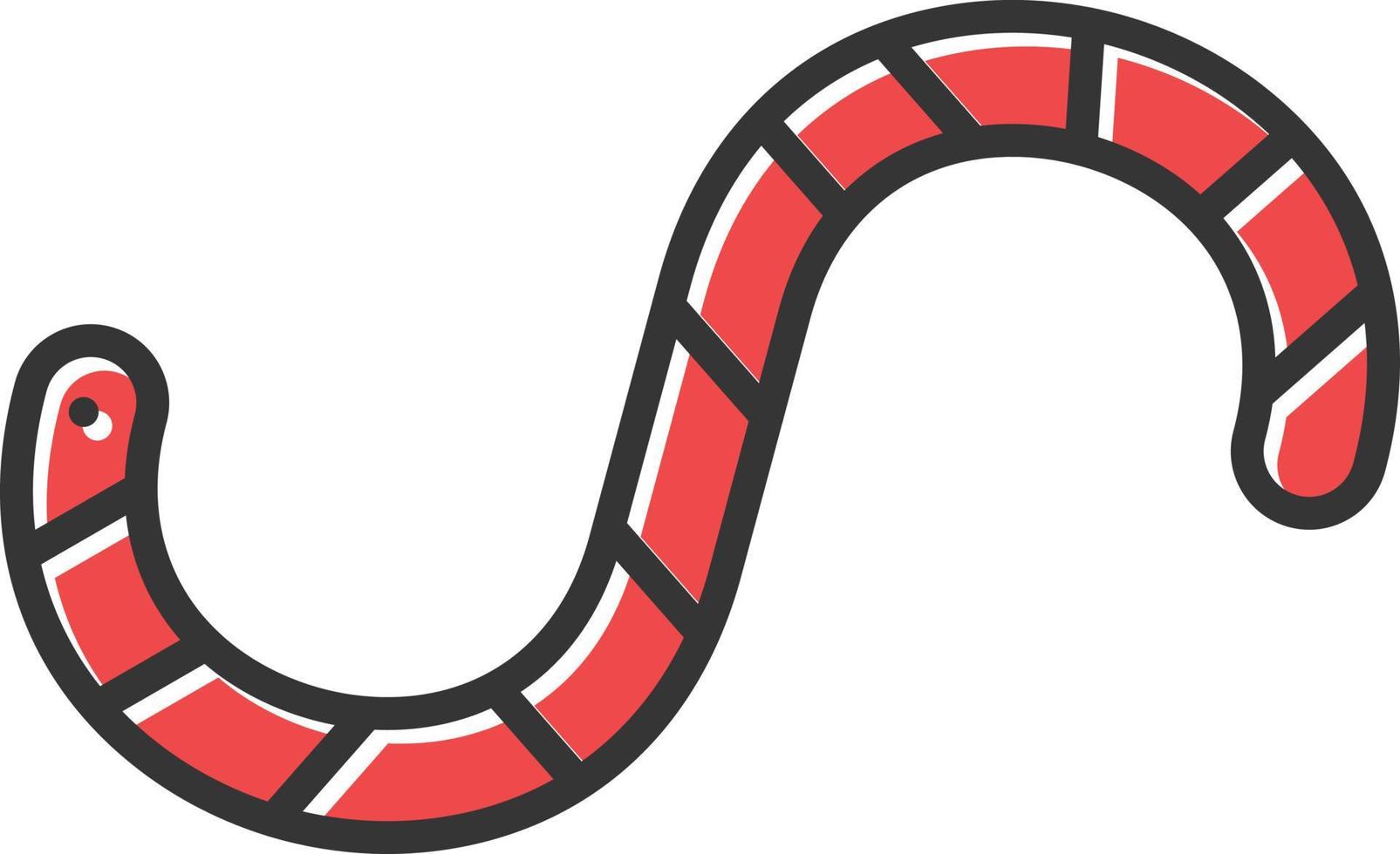 Worm Filled Icon vector