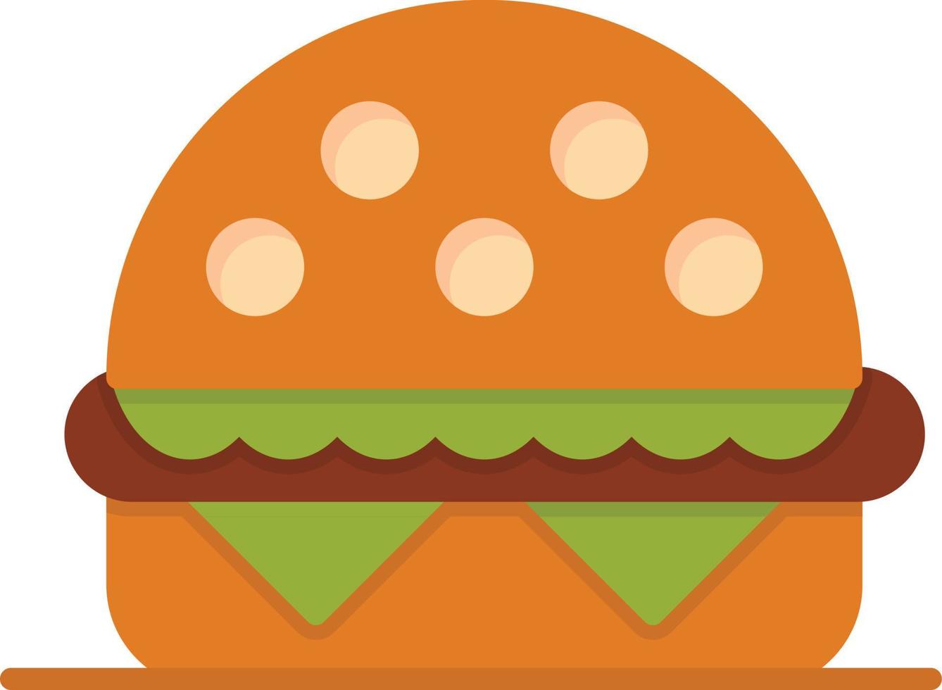 icono de hamburguesa plana vector