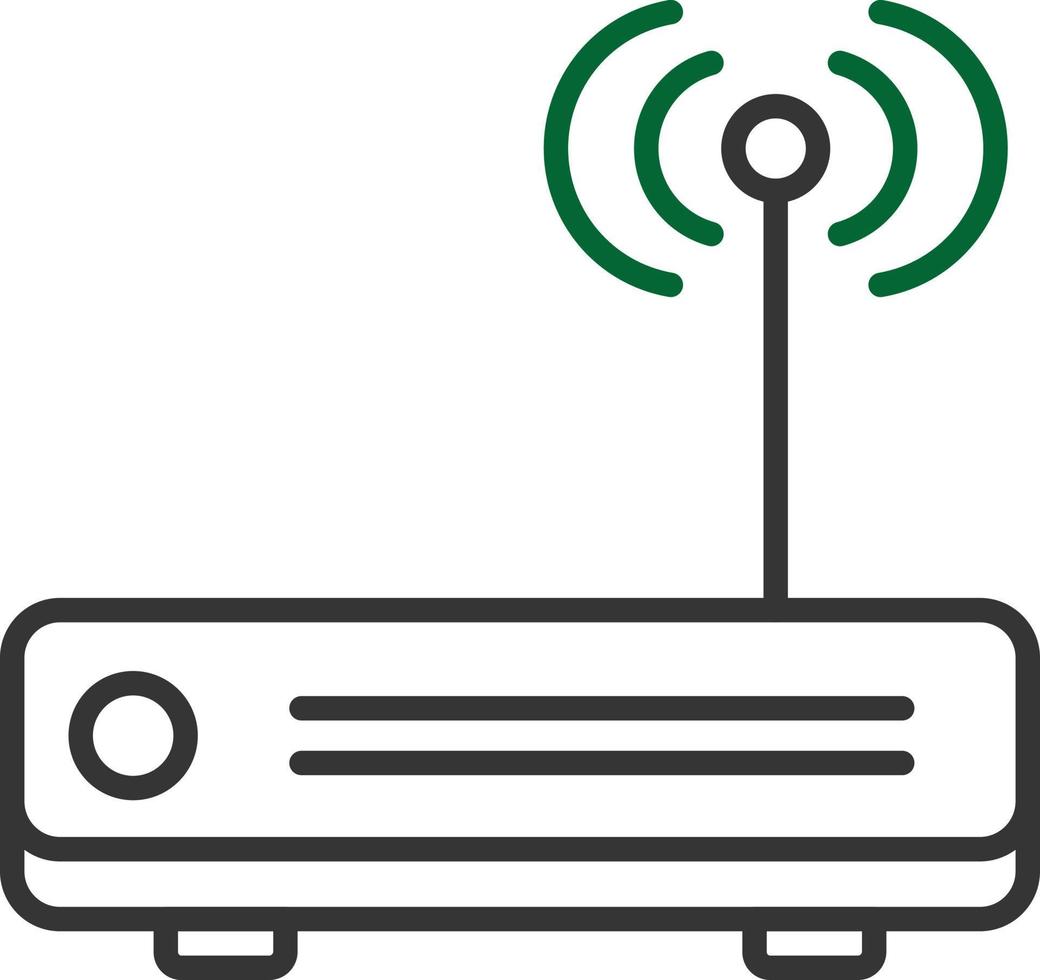 Router Line Two Color vector