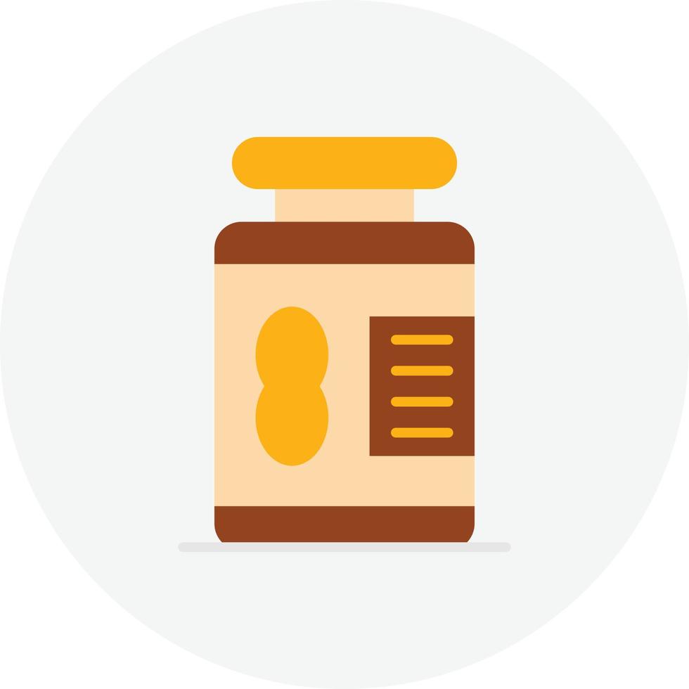 Peanut Butter Flat Circle vector