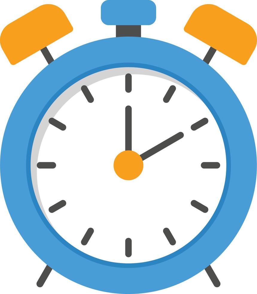 Alarm Watch Flat Greyscale vector