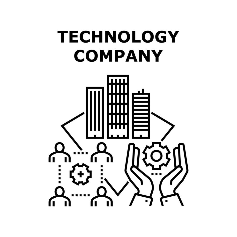 Technology company icon vector illustration
