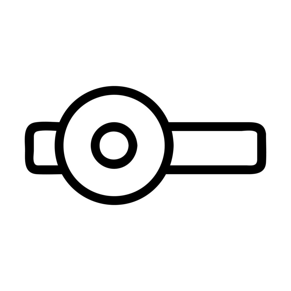 The doctor tool is an icon vector. Isolated contour symbol illustration vector