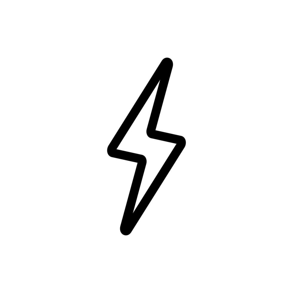 Lightning Storm Hurricane Icon Vector. Isolated contour symbol illustration vector