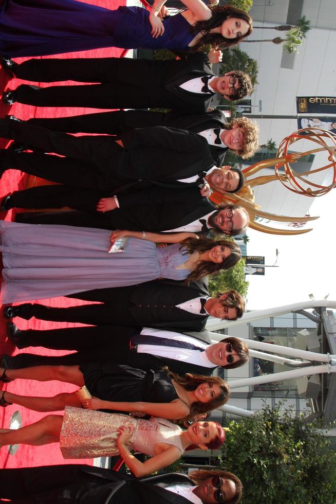 LOS ANGELES, SEP 10 - Victoria Justice and Victorious Cast arriving at the Creative Primetime Emmy Awards Arrivals at Nokia Theater on September 10, 2011 in Los Angeles, CA photo