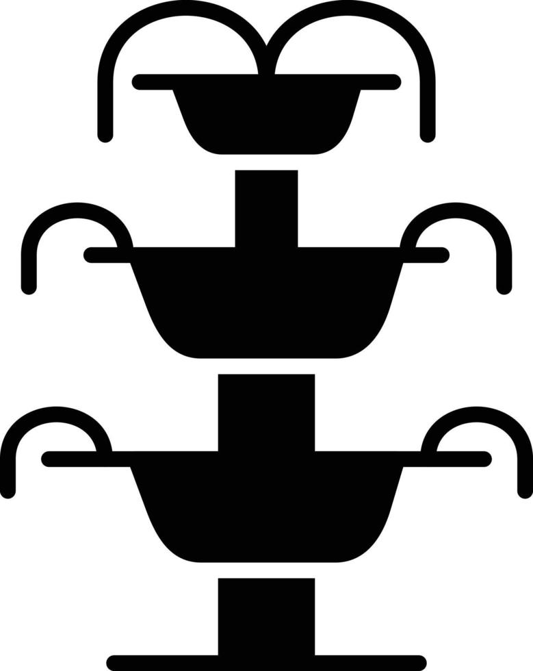 Fountain Glyph Icon vector