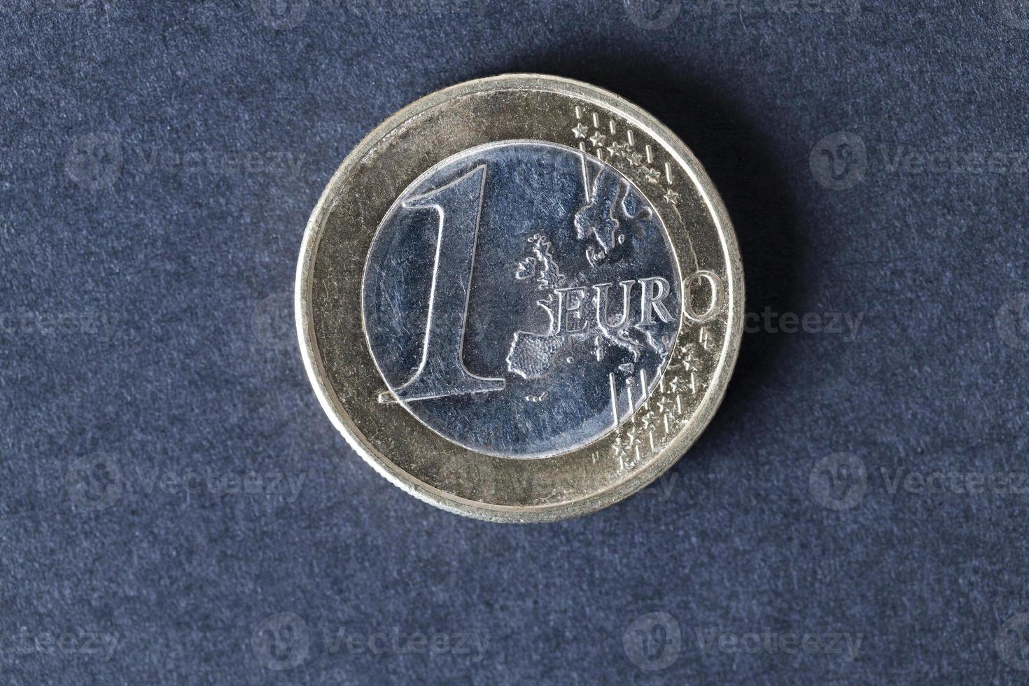 one euro, close up photo