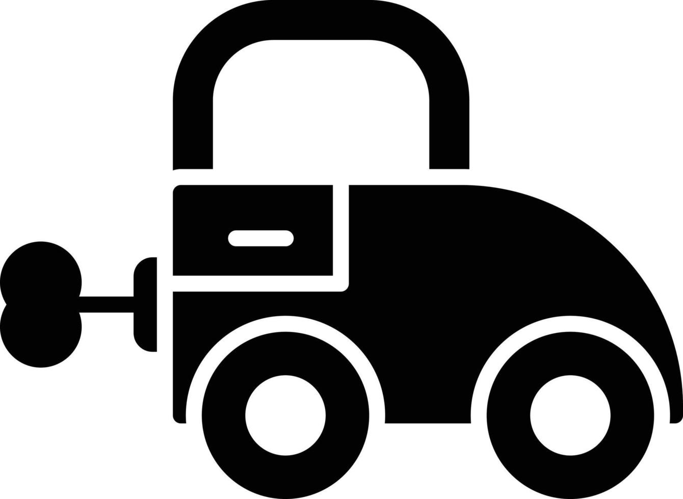 Car Toy Glyph Icon vector