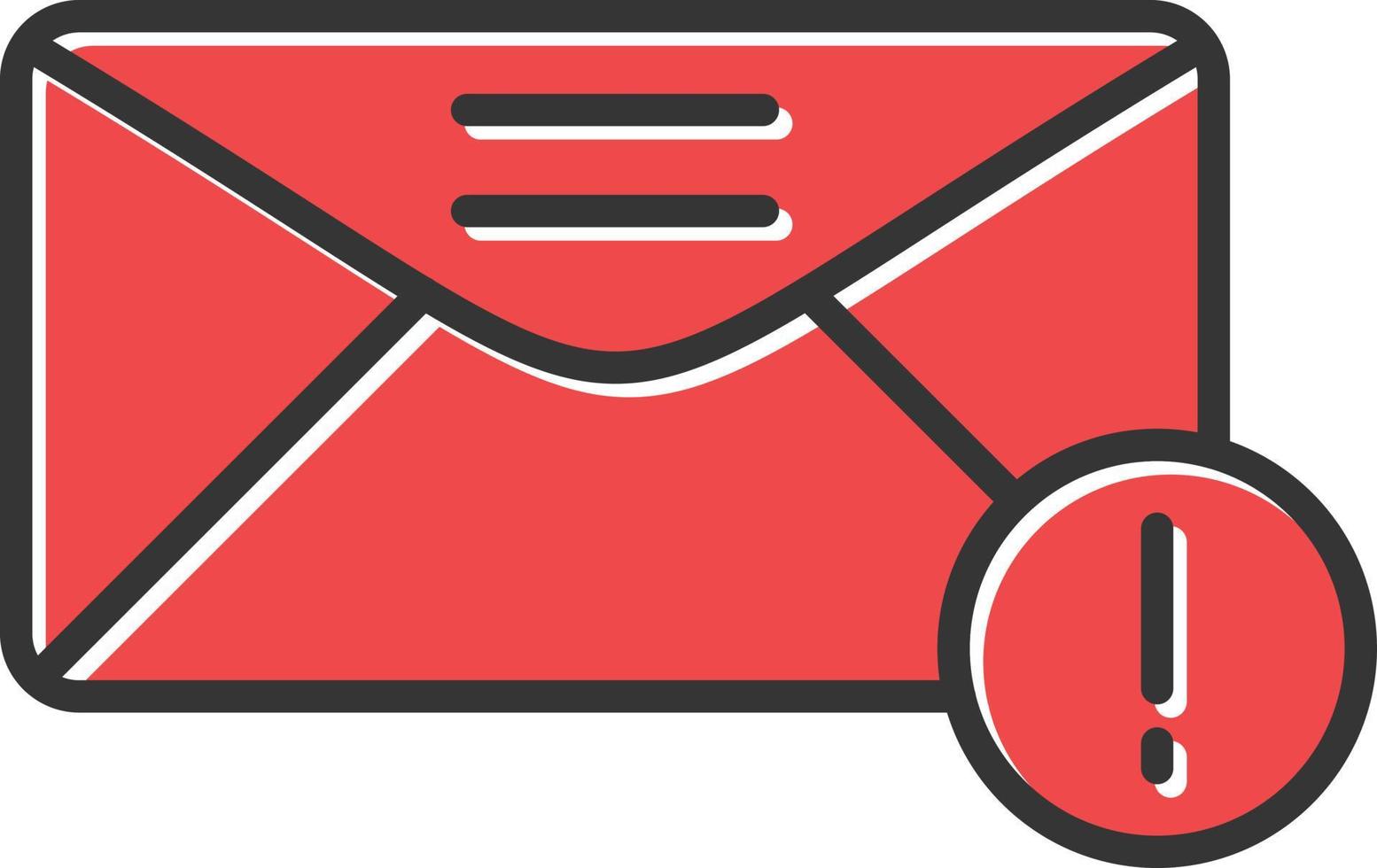 Urgent Mail Filled Retro vector