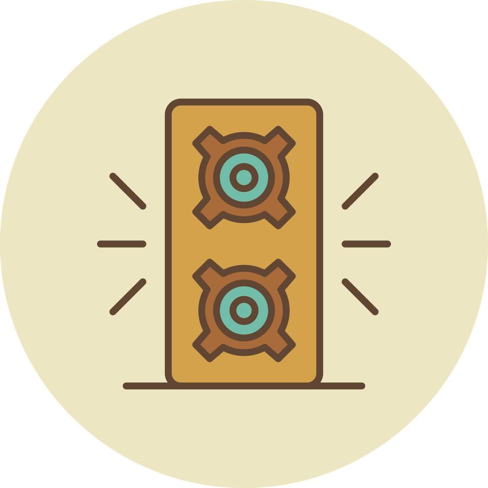 Speaker Filled Retro vector