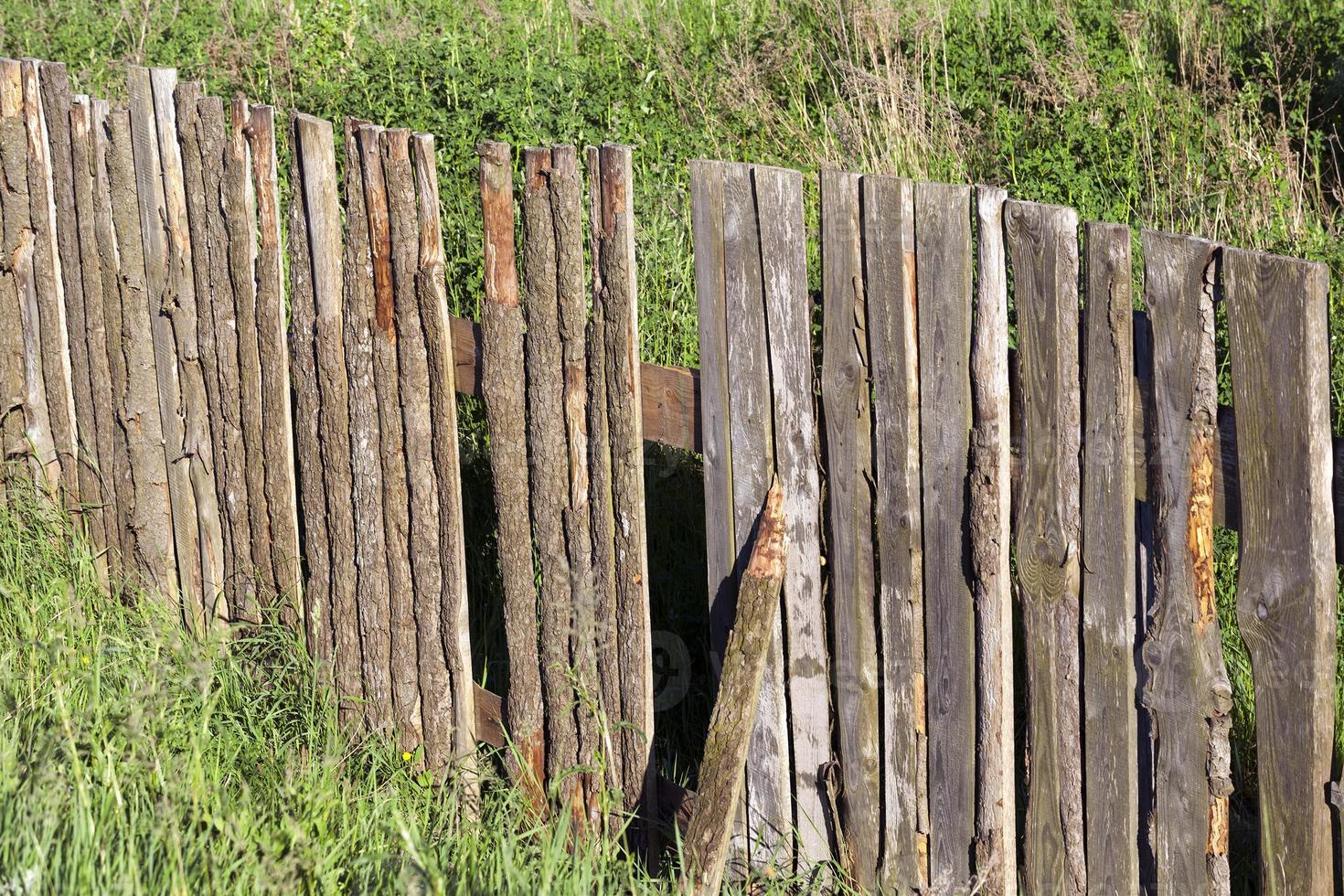 Old wooden fence photo