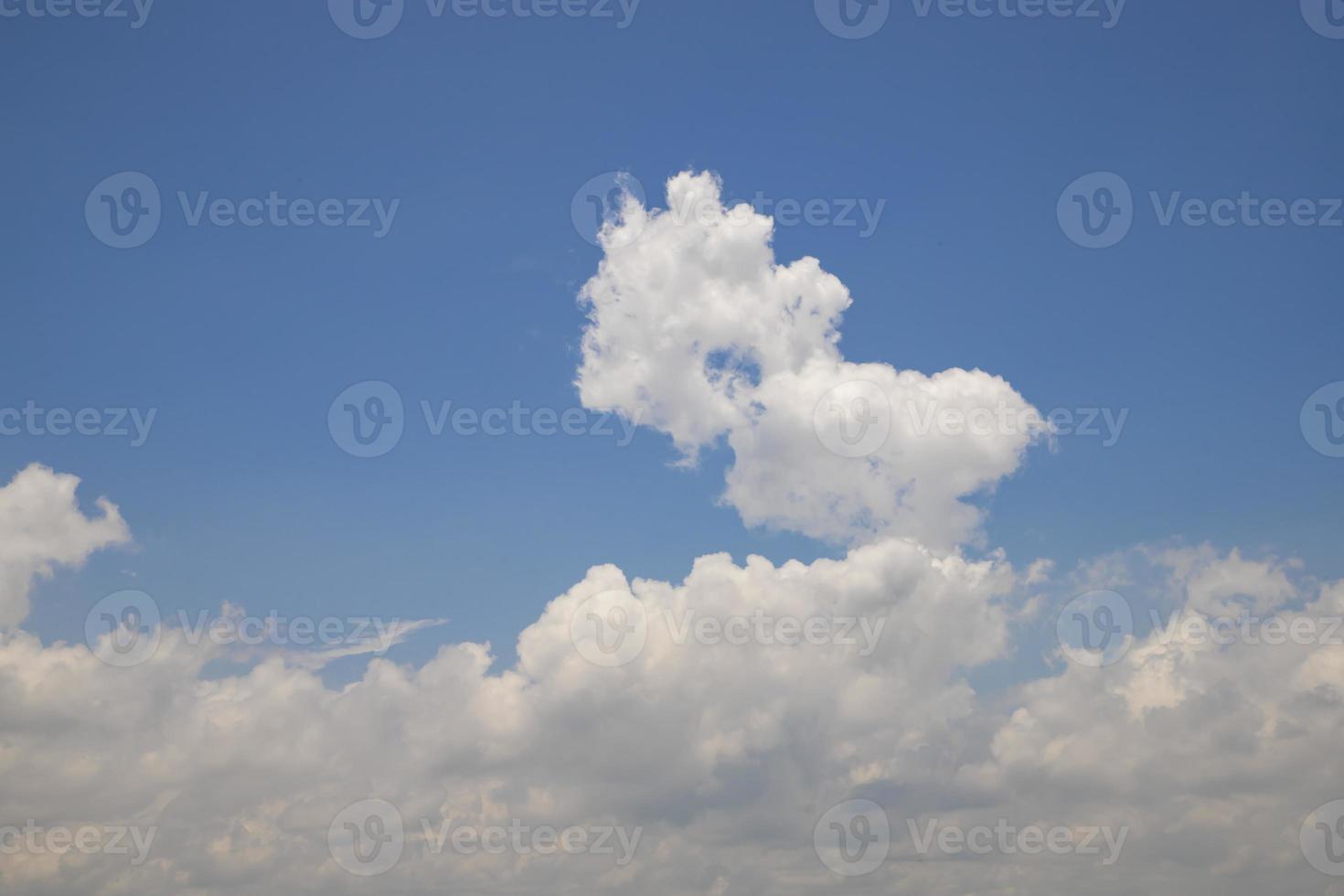 Beautiful Blue Sky With White Cloud Natural background view photo