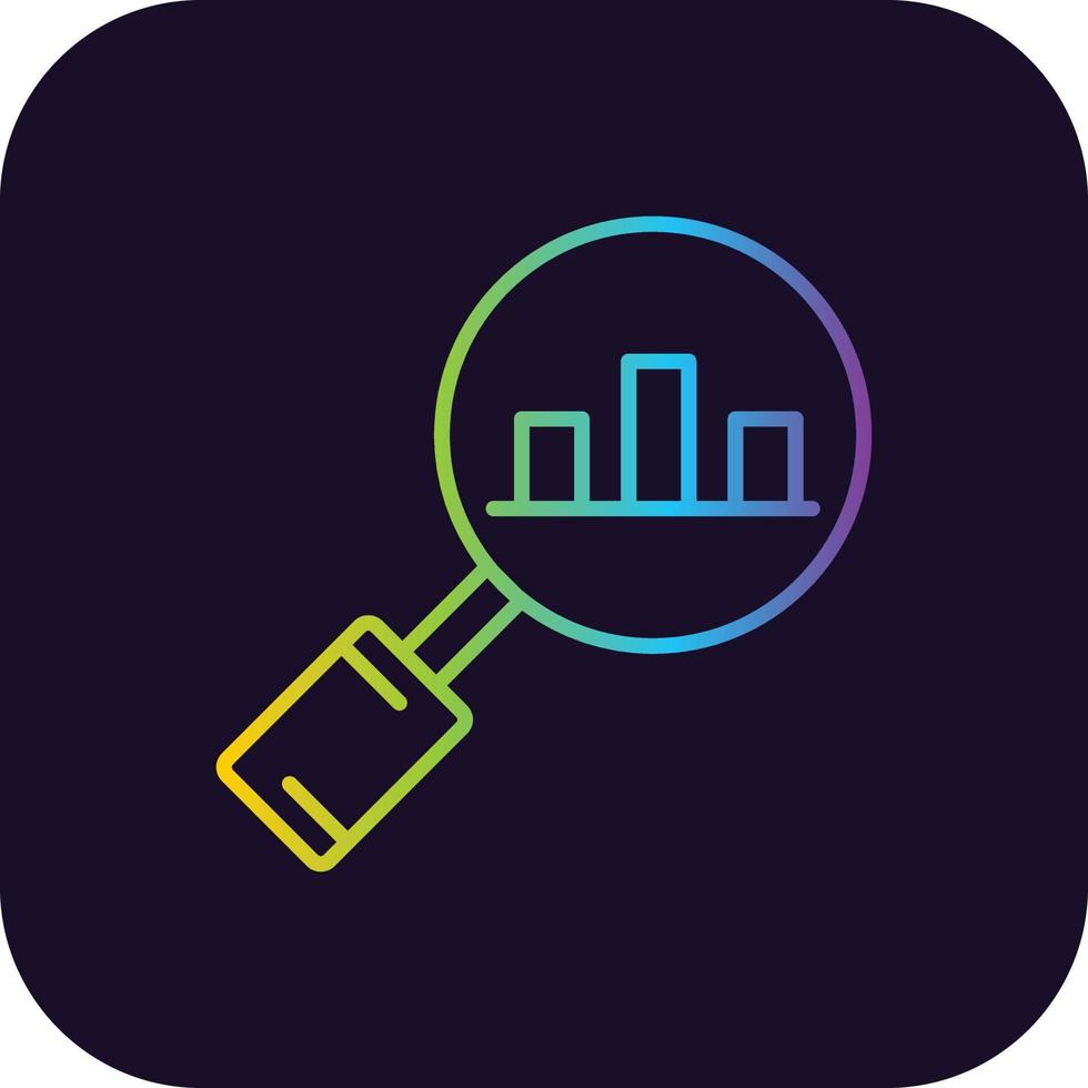 Analysis Gradient Icon vector