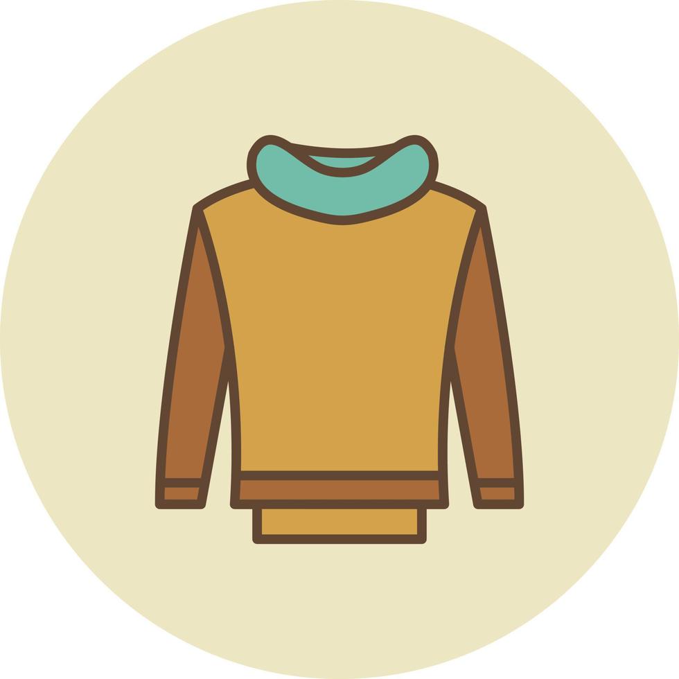 Sweatshirt Filled Retro vector