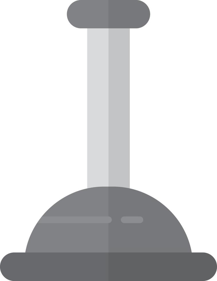 Plunger Flat Greyscale vector