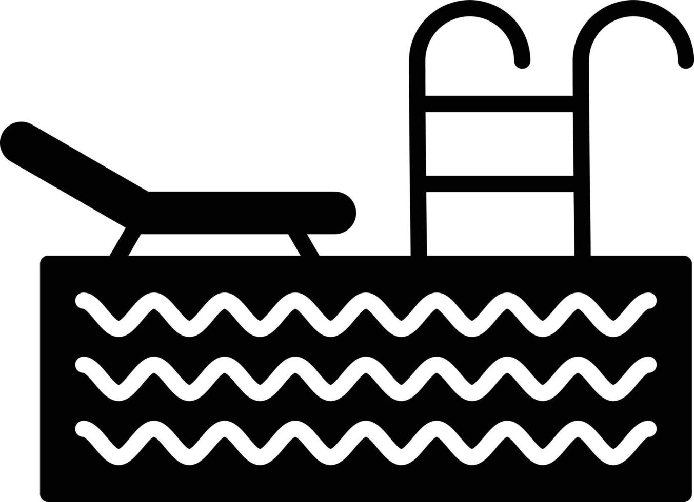 Swimming Pool Glyph Icon vector