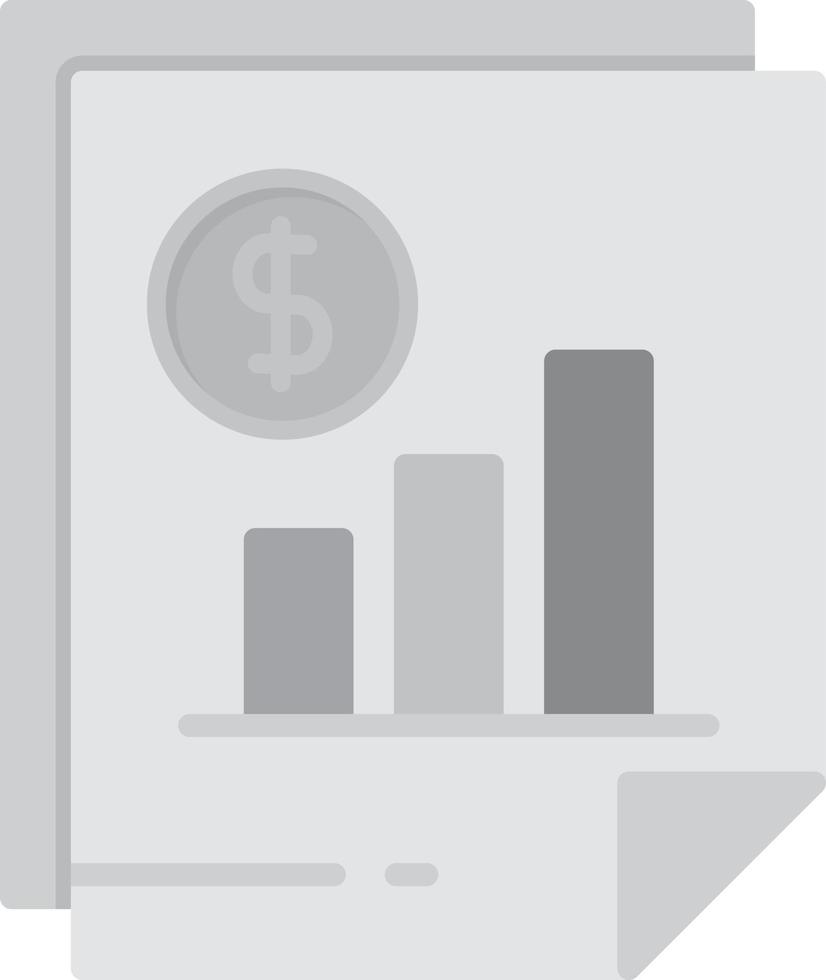 Budget Flat Greyscale vector