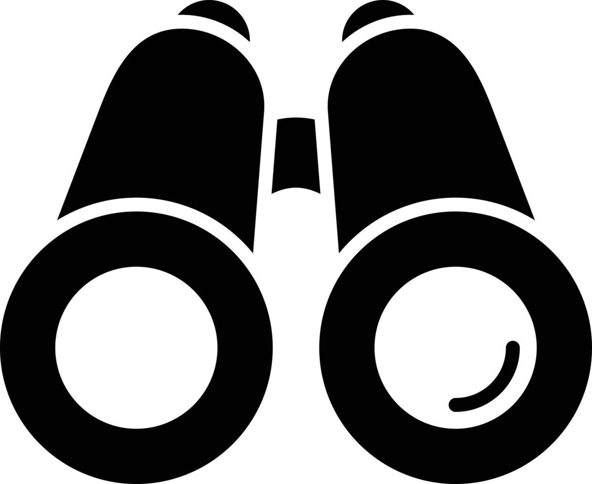 Binocular Glyph Icon vector