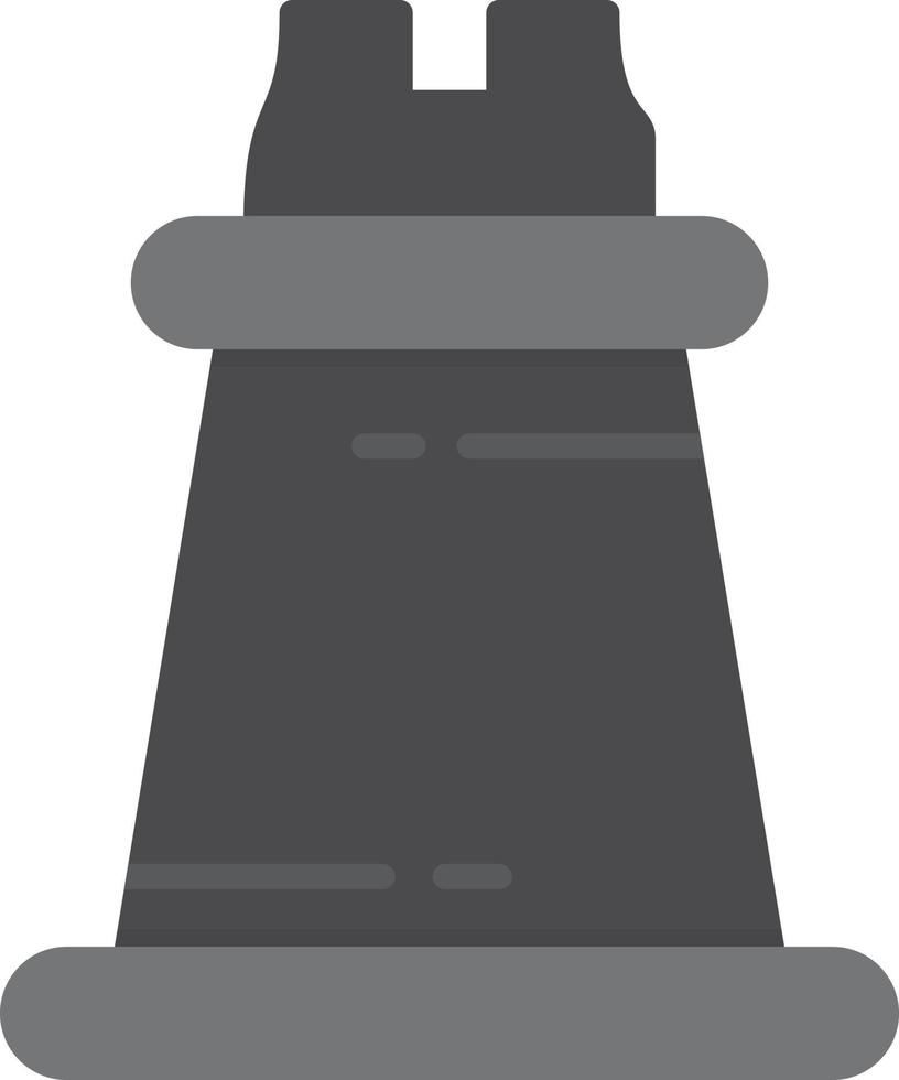 Chess Piece Flat Greyscale vector