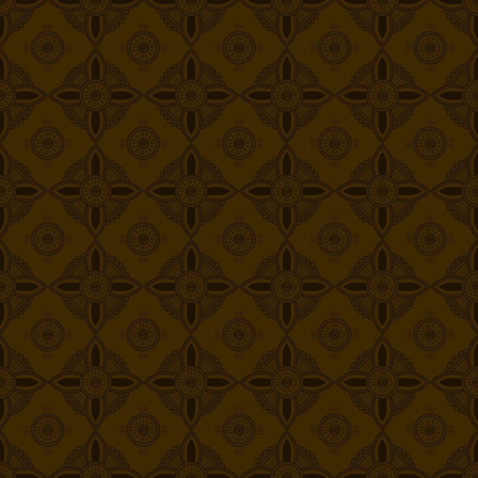 Brown flower ornament pattern. Elegant, repeat and creative style. Suitable for background, decoration, wallpaper, textile or fabric vector