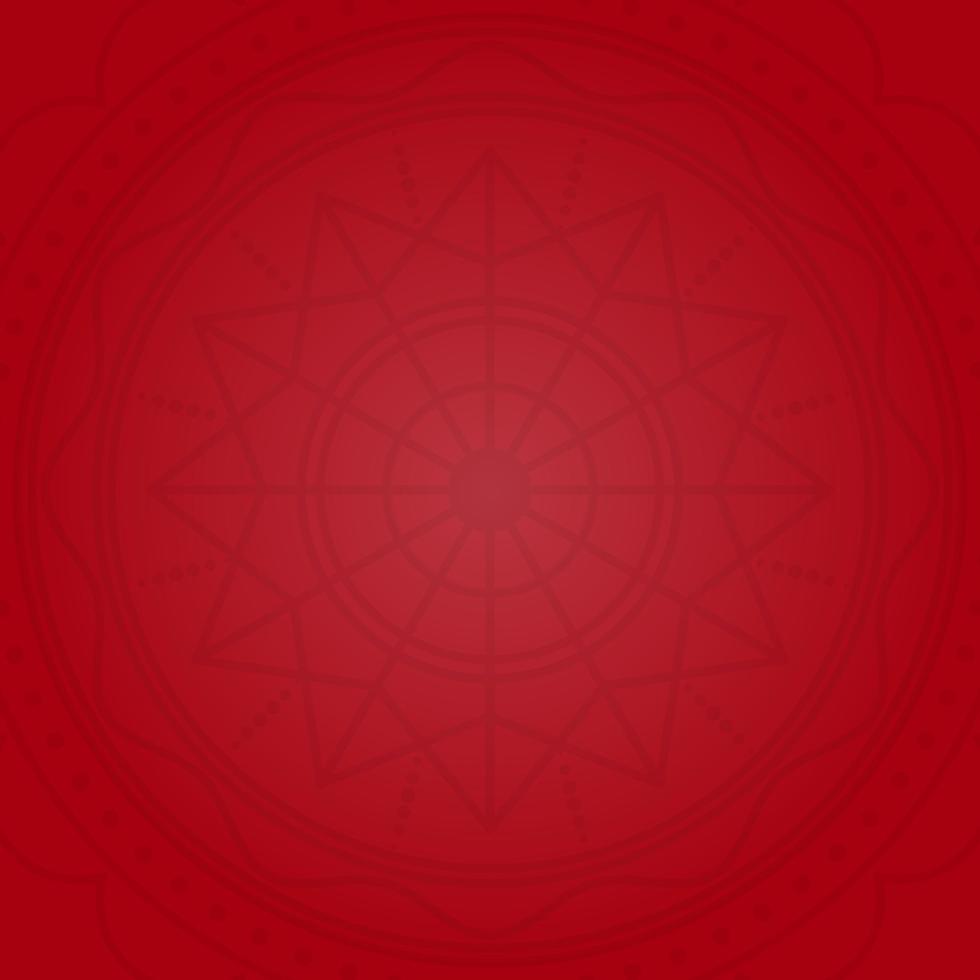 fondo degradado rojo oscuro con motivo abstracto de adorno floral. elegante, creativa y única. adecuado para fondo, textura, papel pintado, decoración, folleto y afiche vector