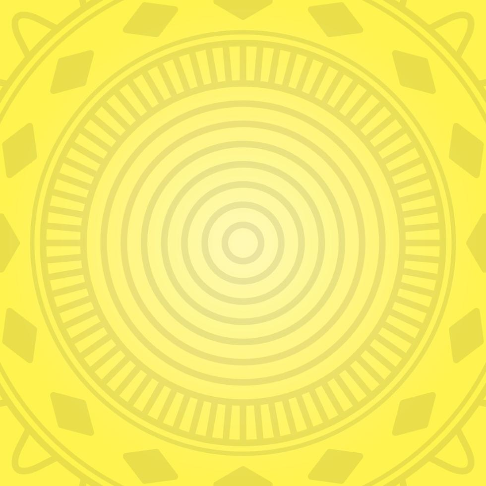 yellow gradient background with abstract mandala ornament motif. circle, elegant, creative and unique. suitable for background, texture, wallpaper, decor, brochure and poster vector