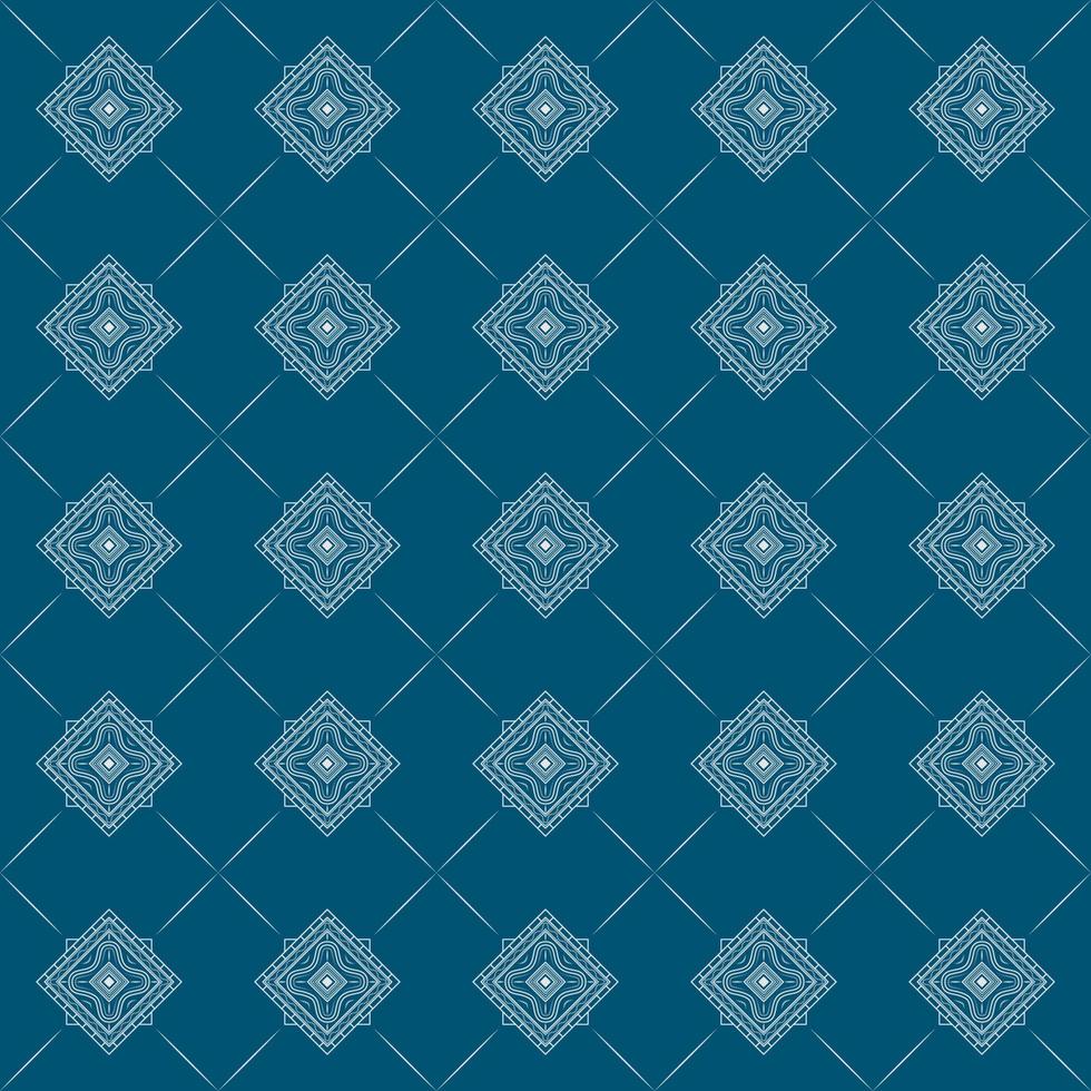 Vector abstract ornament pattern. Blue and white. Elegant, geometric, repeat and creative style. Suitable for decoration, wallpaper, textile or fabric