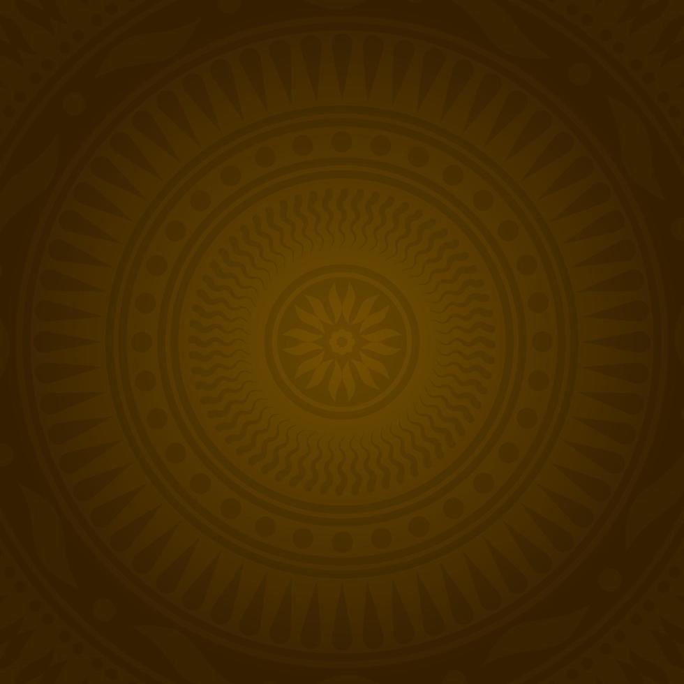 brown and golden gradient background with abstract flower ornament motif. elegant, creative and unique. suitable for background, texture, wallpaper, decor, brochure and poster vector