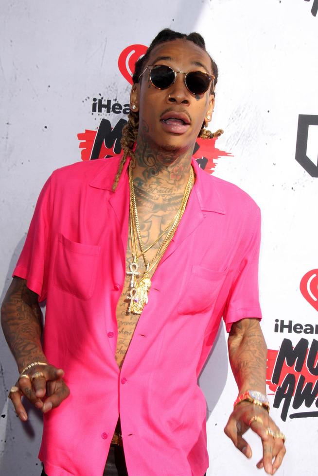 LOS ANGELES, APR 3 - Wiz Khalifa at the iHeart Radio Music Awards 2016 Arrivals at the The Forum on April 3, 2016 in Inglewood, CA photo