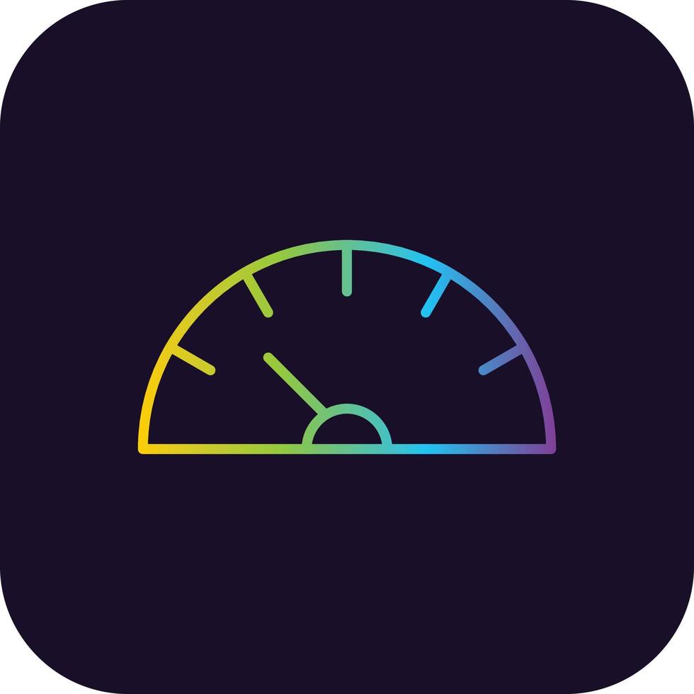 18 - Speedometer Gradient Icon vector