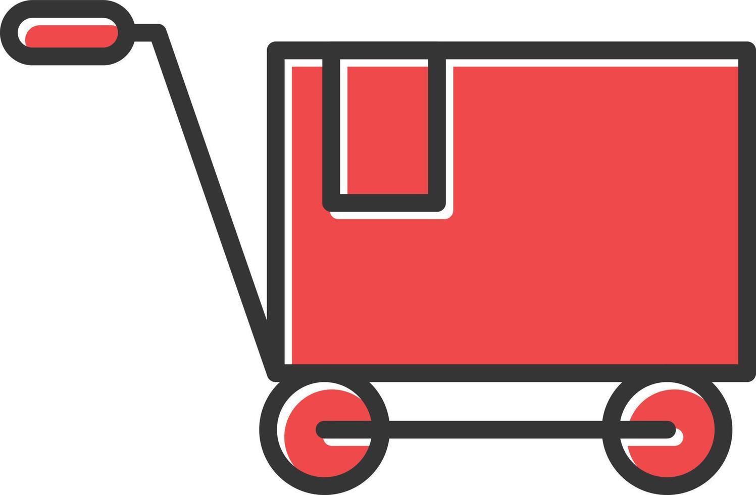 Shopping Cart Filled Icon vector