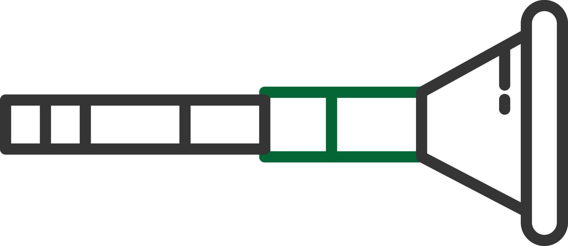 Didgeridoo Line Two Color vector