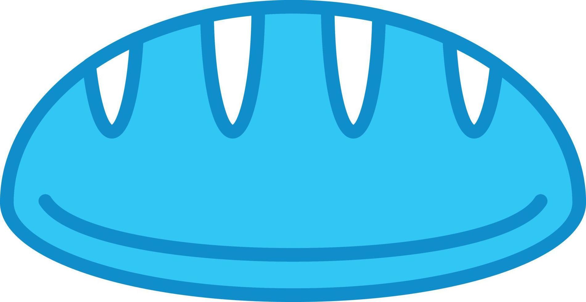 Bread Line Filled Blue vector