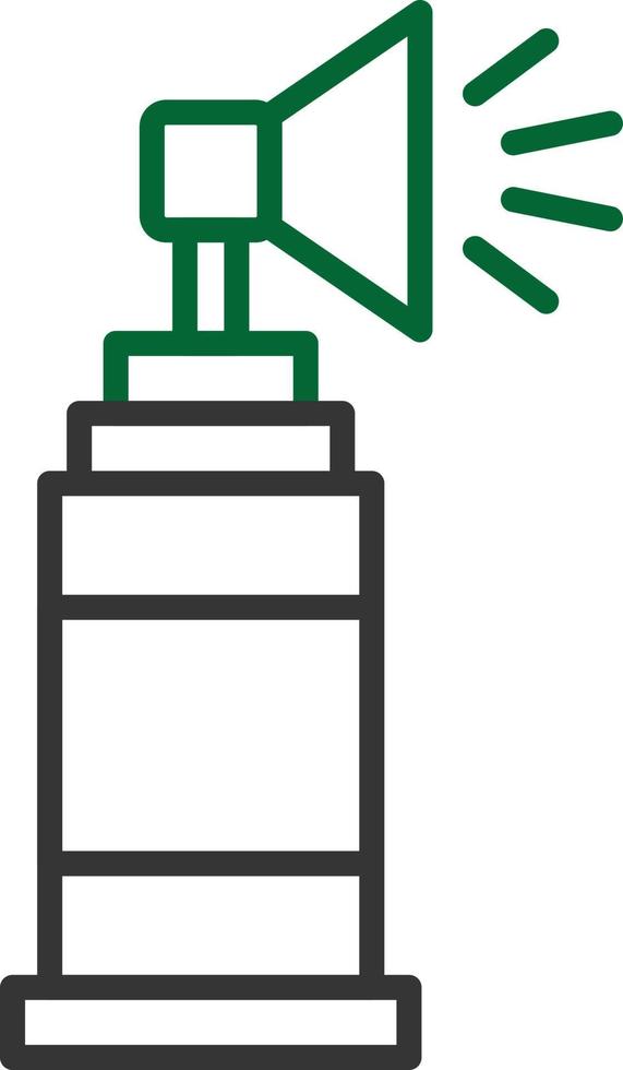 Air Horn Line Two Color vector