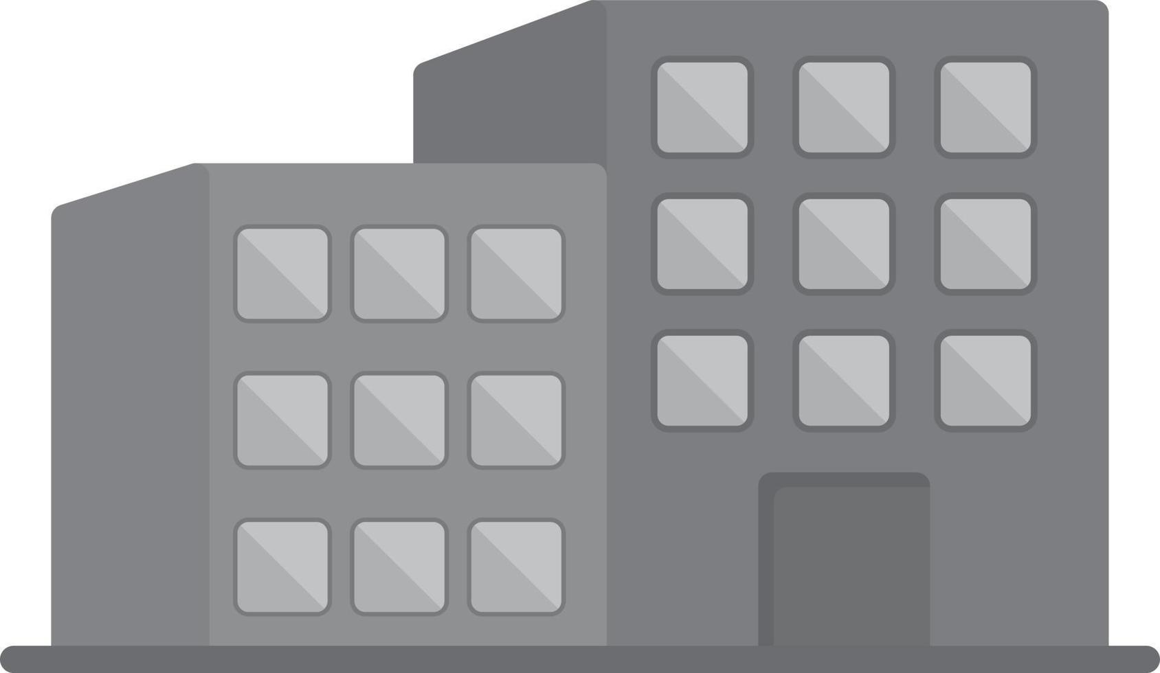 Company Flat Greyscale vector
