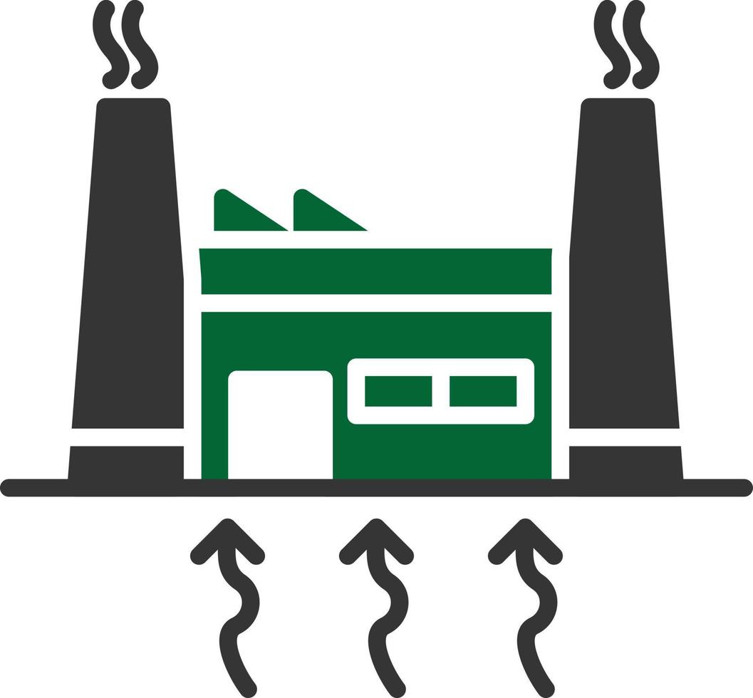Geothermal Energy Glyph Two Color vector