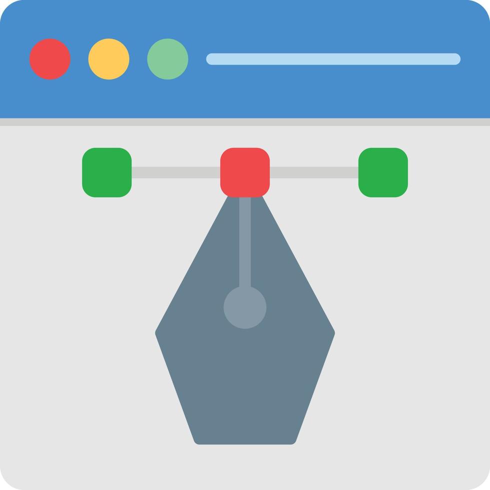 Designing Flat Icon vector