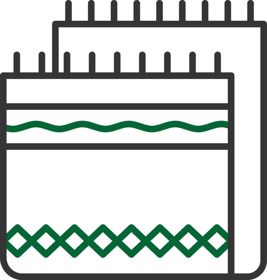 Blanket Line Two Color vector