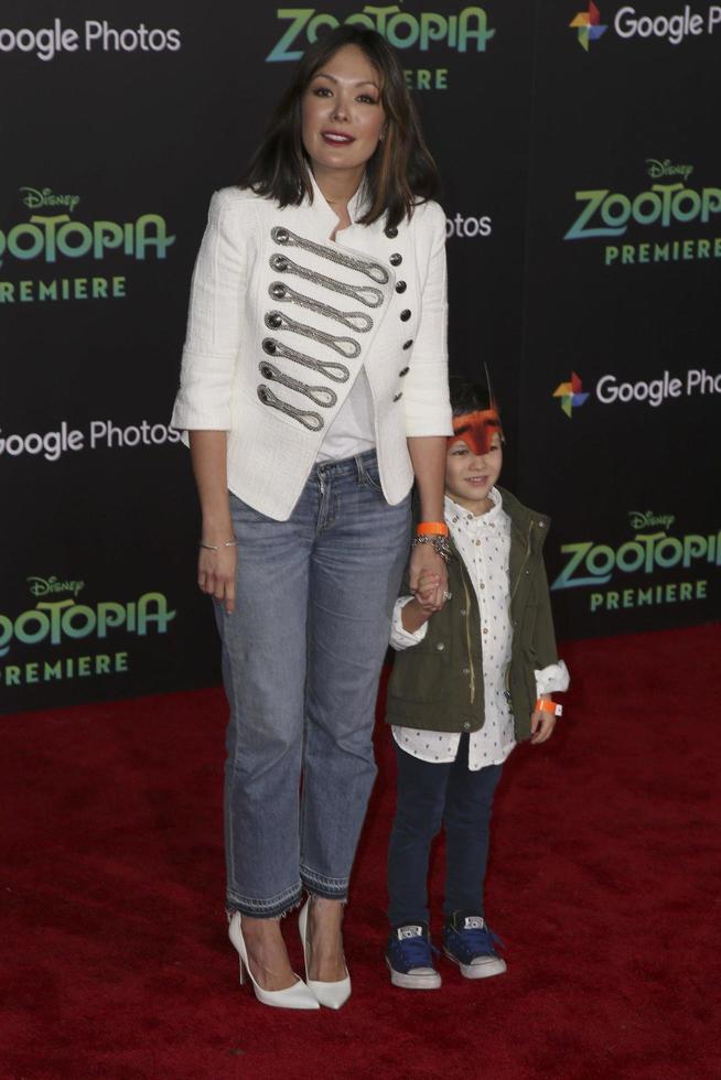 LOS ANGELES, FEB 17 - Lindsay Price, Hudson Stone at the Zootopia Premiere at the El Capitan Theater on February 17, 2016 in Los Angeles, CA photo