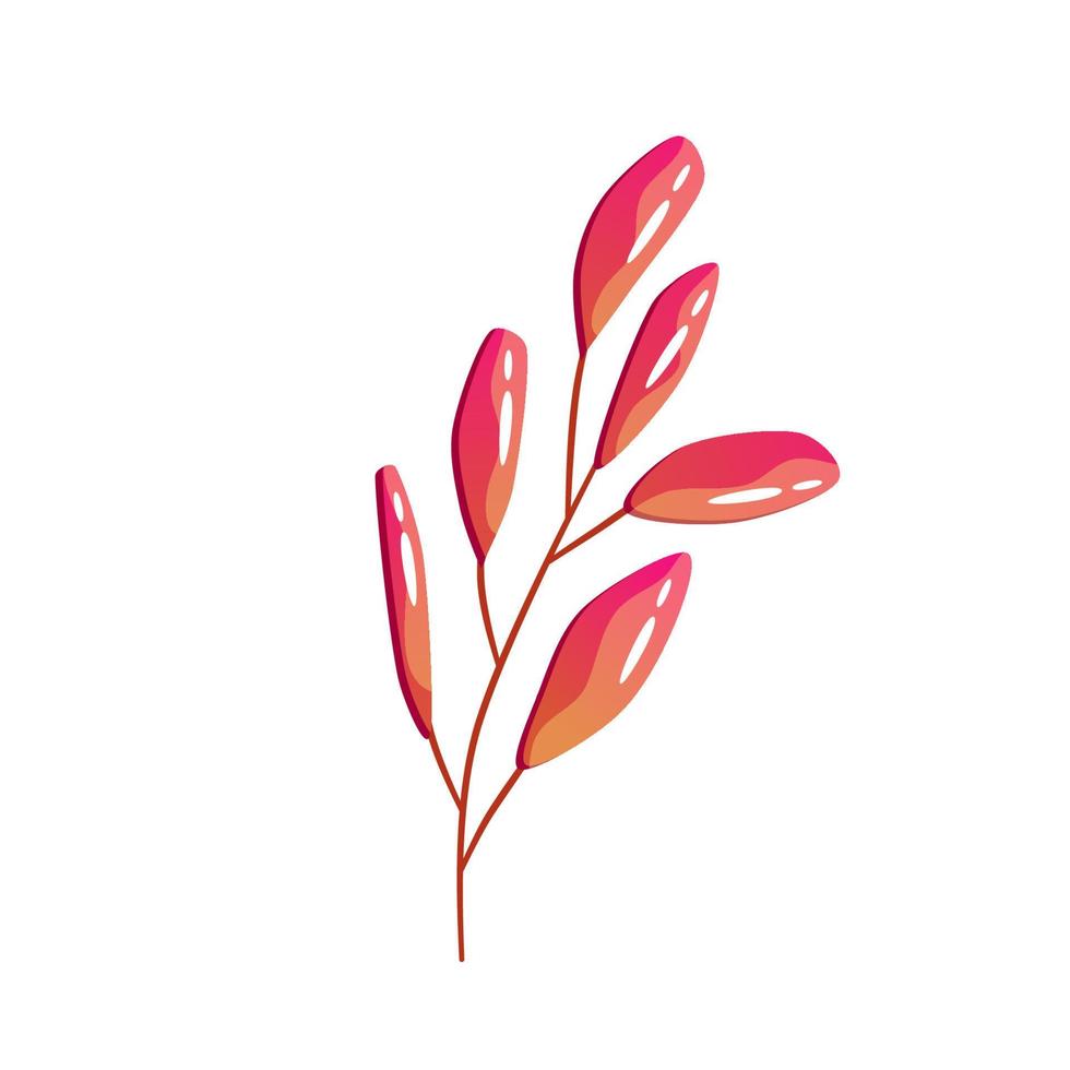 dibujos animados de hojas de otoño, gran diseño para cualquier propósito. diseño floral de plantas. icono de vector aislado. ilustración vectorial aislada