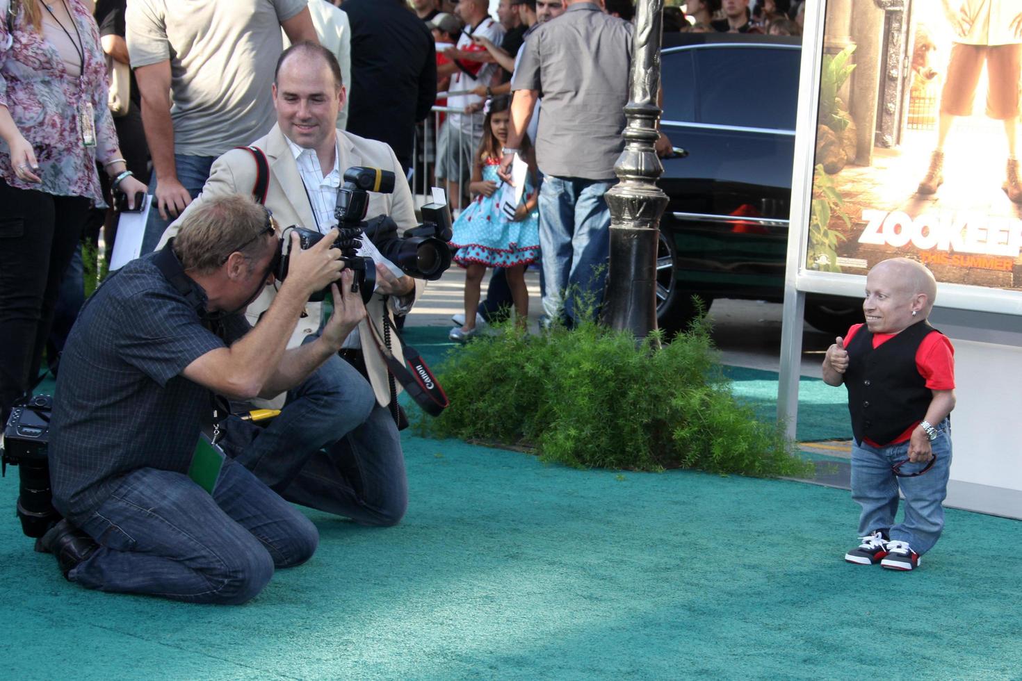 LOS ANGELES, JUL 6 - Verne Troyer arriving at the Zookeeper Premiere at Regency Village Theater on July 6, 2011 in Westwood, CA photo