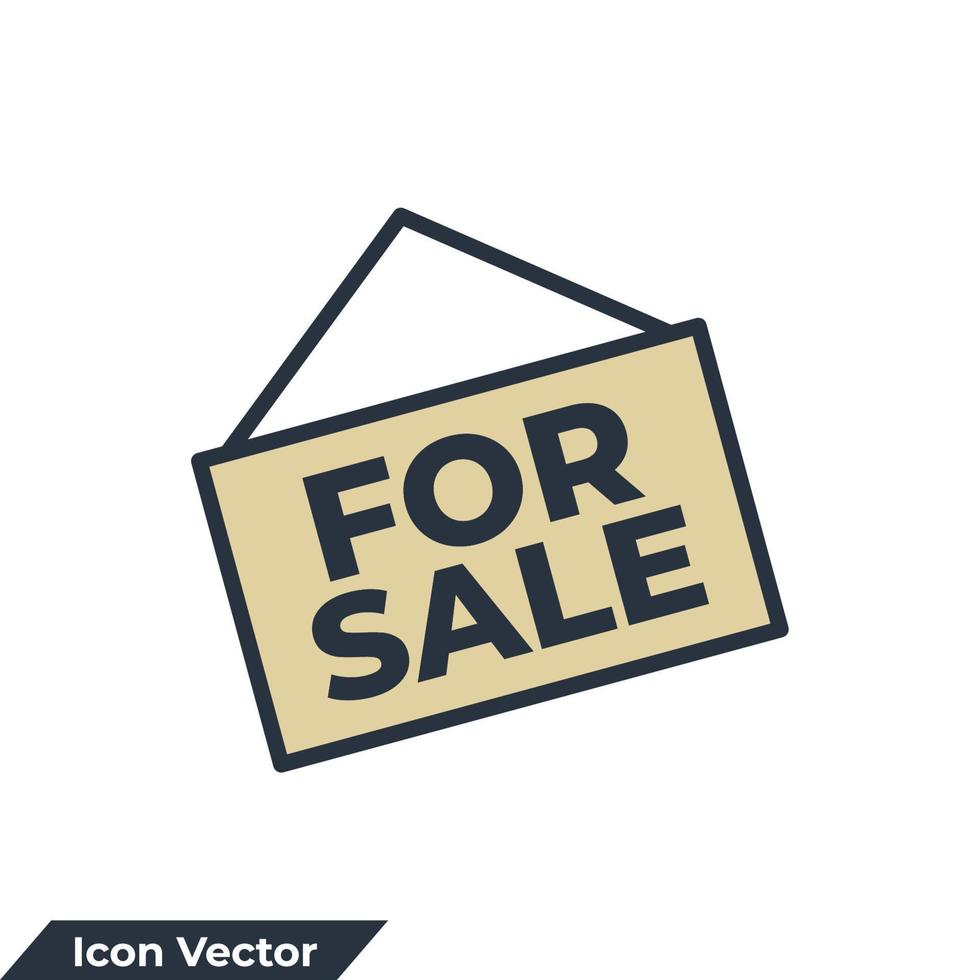 for sale sign icon logo vector illustration. for sale symbol template for graphic and web design collection